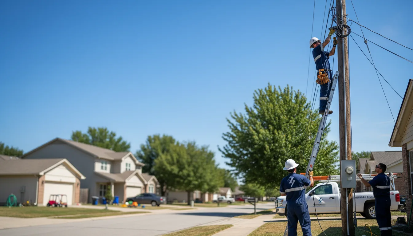Residential electrician providing installation services in Bradshaw, WV